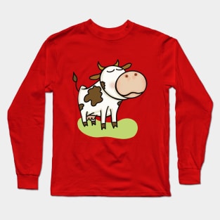 Sniffing Cow Long Sleeve T-Shirt